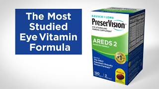 PreserVision AREDS 2 Eye Vitamin & Mineral Supplement, Contains Lutein, Vitamin C, Zeaxa