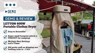 LETTON 600W Portable Dryer Review: Fast, Compact & Quiet | #1 New Release