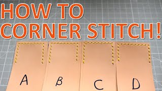 HOW TO CORNER STITCH
