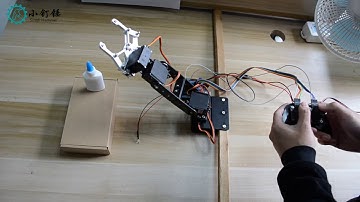 SNAR21 4DOF arduino robot arm remote control ps2