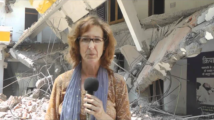 Demolition at Kriyayoga Institute - Views of Kathl...