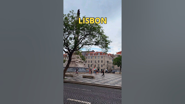 Lisbon City Center - Rossio Square #shorts #lisbon #portugal