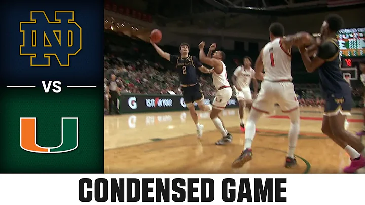 Notre Dame vs. Miami Condensed Game | 2024-25 ACC Men's Basketball