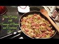 Fried Cabbage, Sausage & Onions ~ Easy Cornbread Too!