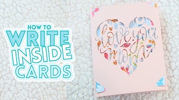 Cricut Joy Cards - How To Write & Draw Inside