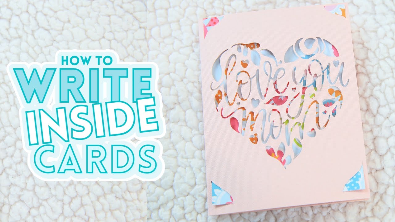 Cricut Joy Cards - How To Write & Draw Inside