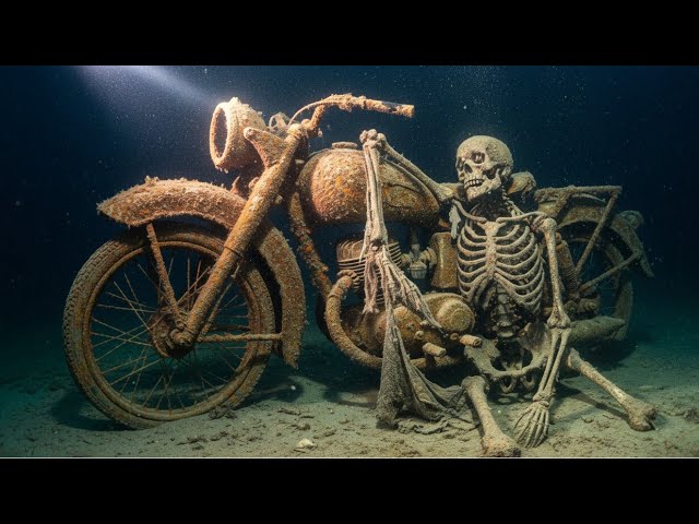 Underwater Drone Discovers Ancient Motorcycles Inside Titanic's Engine Room  - YouTube