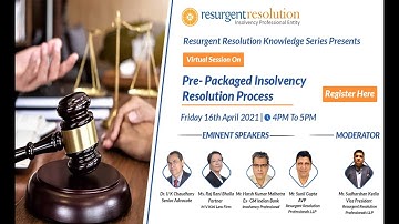 Webinar - Pre- Packaged Insolvency Resolution Process