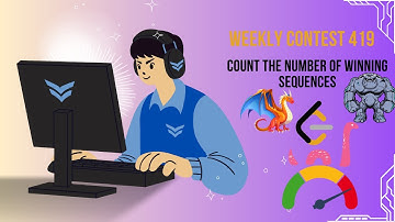 3320. Count The Number of Winning Sequences | Leetcode Weekly contest 419 | Dynamic Programming