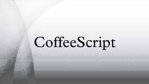 CoffeeScript