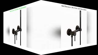Slide Bathroom Black Shower Faucet with Hand Shower Wall Mount Single Handle Solid Brass Bathtub Sh