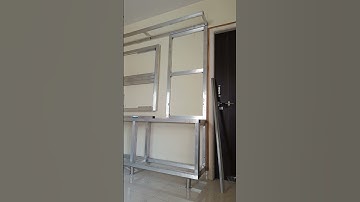aluminium ACP Tv unit. chanals. work
