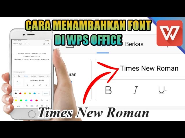 Cara Menambah Font Di Wps Office Android