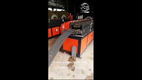 JCR Racking Upright Roll Forming Machine With Hydraulic On Line Punching