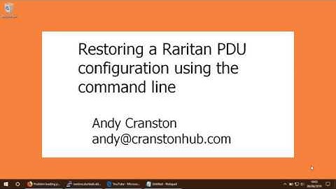 Restoring a Raritan PDU configuration backup from the command line