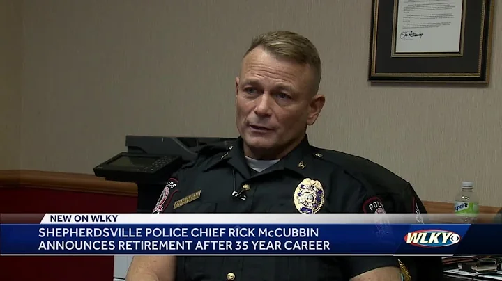 Shepherdsville Police Chief Rick McCubbin announce...