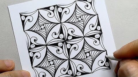 Drawing Zentangle – 3CJ, PARADOX