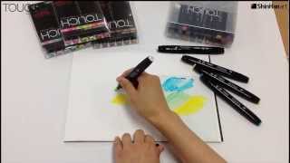 Shinhan Touch Twin Marker Pen Colourless Blender Techniques Part 1 Youtube