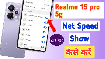How to Set Internet Speed Meter in Realme 15 Pro 5G | Realme 15 Pro 5G Status Bar Network Speed