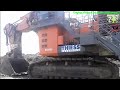 BIG TOYS Excavator Hitachi EX2600 Loading Burning Coal Into Mining Haul Trucks