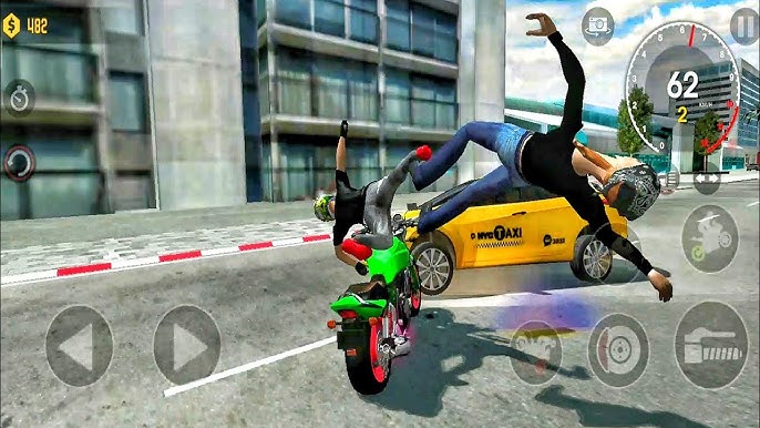 jogo de moto realista, Xtreme Motorbikes, fazendo parkour e fugindo da  policia no jogo de moto 3d 