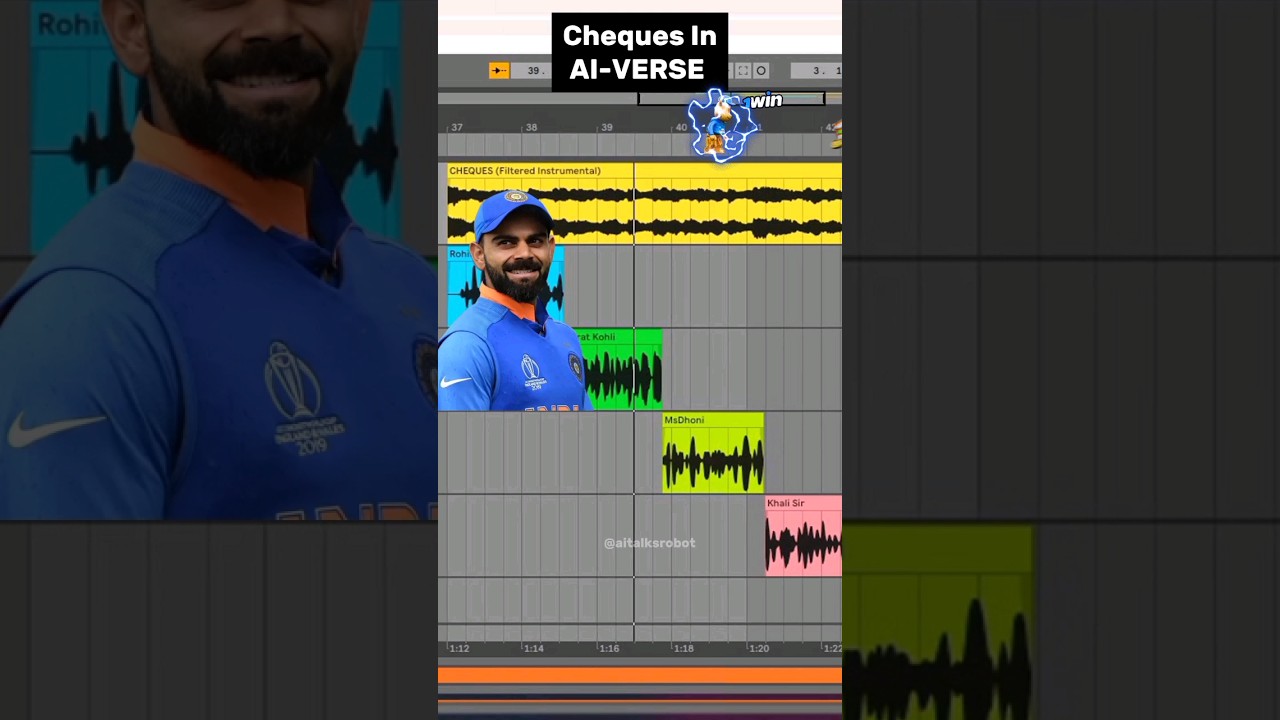 Shubhs Cheques Song In AI VERSE FtRohit SharmaVirat KohliModi ji  shorts  viral
