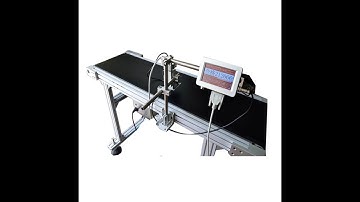 High Speed Automatic Batch Coding Machine Printing Variable QR code on Plastic Bags.