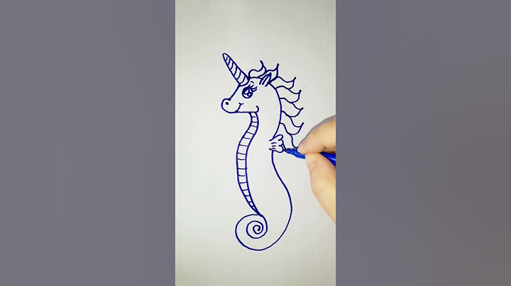 disegno un cavalluccio marino kawaii