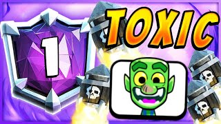 #1 PLAYER in the WORLD's MAIN DECK just got more TOXIC...  - Clash Royale