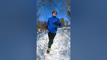 First test with the Insta360 One X2 on a snowshoe run