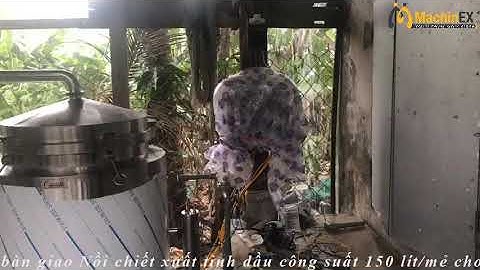 NỒI CHƯNG CẤT TINH DẦU SẢ BẰNG ĐIỆN 150L - machinex.vn