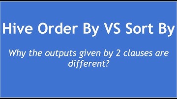 Hive Tutorial - 32 : Hive Order By | Sort By | How Order by output is different from Sort by output