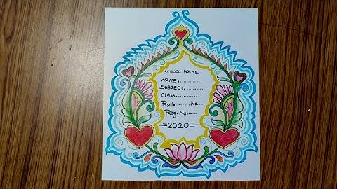 Project file cover page design.// Practical khata front page design drawing./ Tarun Art.