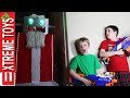 Robot Santa Claus Nerf Battle! Holiday Cyborg Attacks Ethan and Cole!