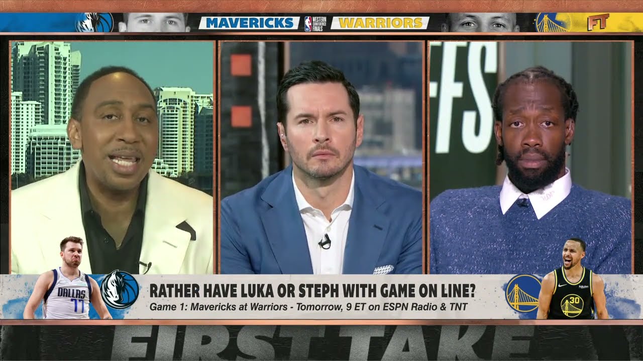 Stephen A., Pat Bev & JJ Redick are calling every different out on First Take all over Curry-Doncic communicate ?