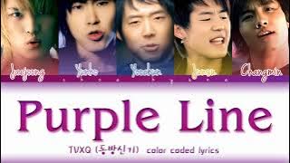 TVXQ (동방신기) – Purple Line (Color Coded Lyrics HAN/ROM/ENG)