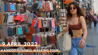 Istanbul 2022 Walking Tour | Kadıköy,Moda,Bağdat Avenue | 4K UHD 60FPS | APRIL 2022 Istanbul Turkey