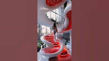 You’ve Never Seen a Staircase Like This Before! 🍄 (part 2) #home #luxury