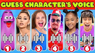 Guess Character's Voice? Ariana Grande,Salish Matter,Lay Lay,King Ferran,Kinigra Deon,Skibidi toilet