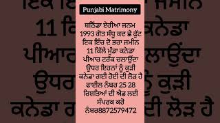 💼 Canada PR Truck Driver Groom Available 🇨🇦💍 Bathinda Boy Seeking Canada Based Bride