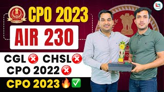 SSC CPO 2023 Topper AIR 230 Akash | CGL & CHSL Fail ❌ CPO फोड़ा ? | Gopal Sir ssccpo cpo