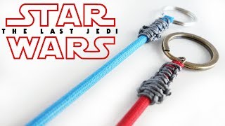 paracord wars star lightsaber tutorial jedi keychain nunchucks mini last saber