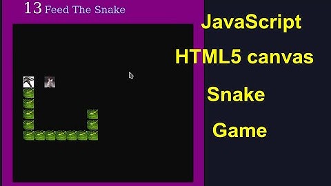 HTML5 canvas JavaScript Snake Game with levels