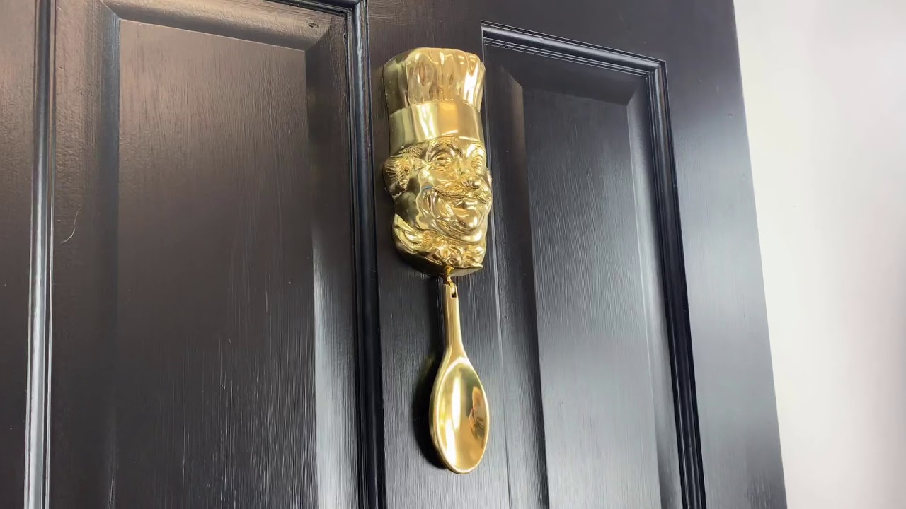 Stunning Polished Brass Chef Door Knocker camera iphone 8 plus apk
