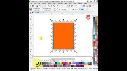 Border Logo Design in Corel Draw Shorts No 110 #shorts