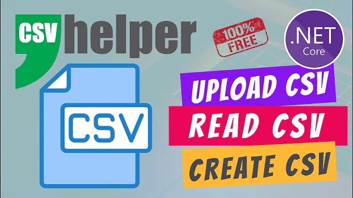 How to Create and Upload CSV File || Read CSV File || CsvHelper || ASP.NET Core