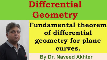 Fundamental theorem of differential geometry for plane curves. Lec_09, Differential Geometry.