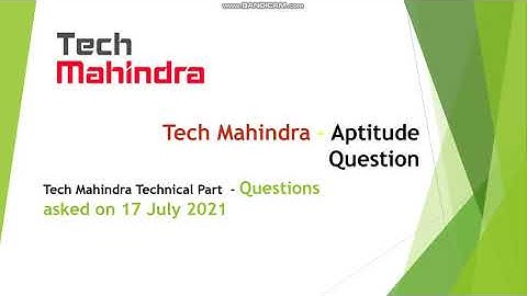 Tech Mahindra Questions | Exam Held on 17-July-2021 | Aptitude|| All Coding |