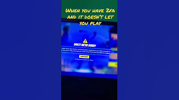 When you have 2fa and you can’t play the Tournament￼