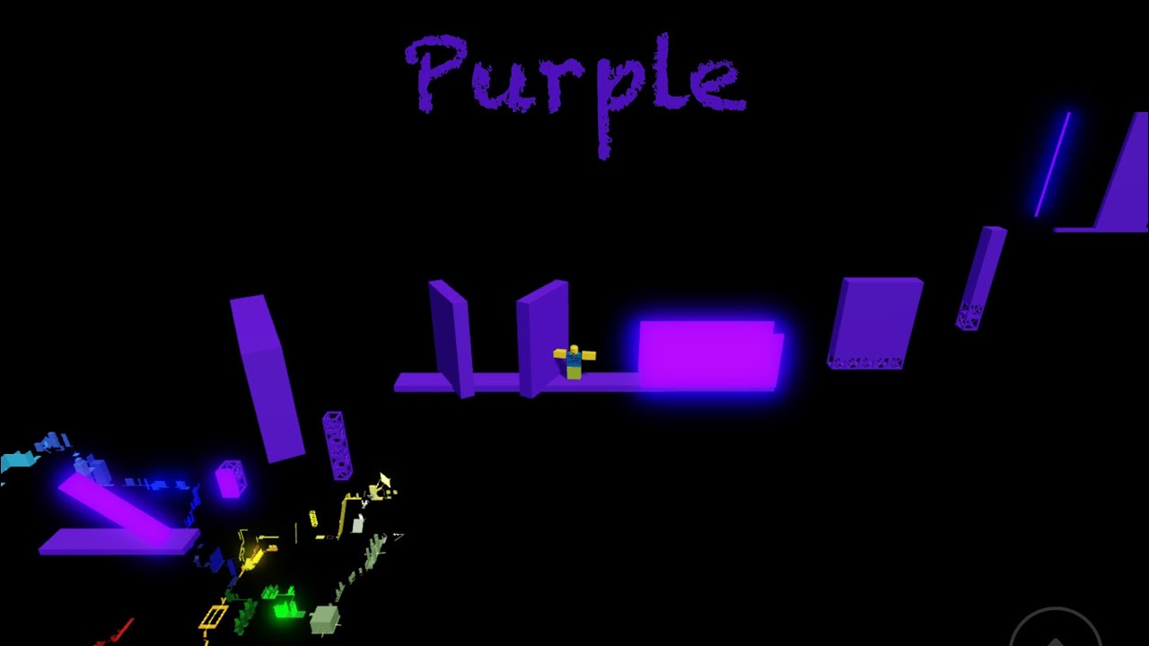 Roblox The Rainbow Obby Revamped Purple Stage Youtube - intense rainbow obby350 stages typo in thumbnail roblox